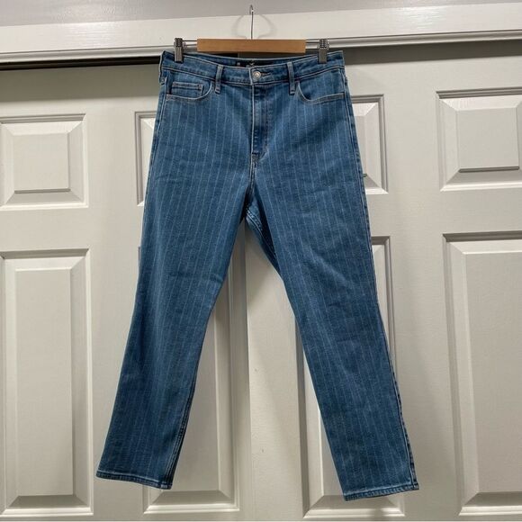 Hollister Ultra High Rise Skinny Ankle Striped Jeans Size 11R 30x27 - Picture 3 of 16